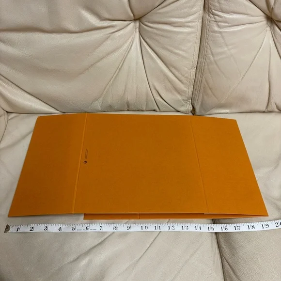 EMPTY LOUIS VUITTON Orange Gift Box Magnetic Closure for Small Bag - Picture 13 of 15